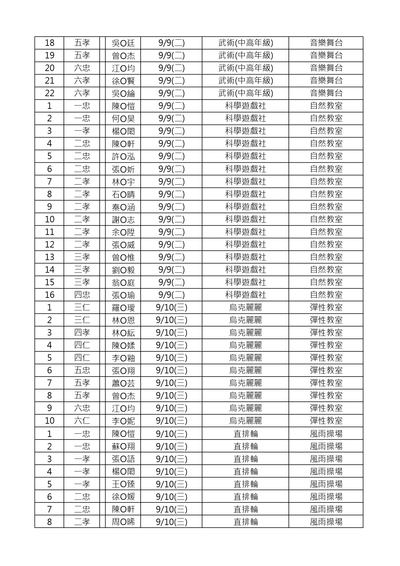 公告: 114學年度課後社團第二階段名單公告圖片